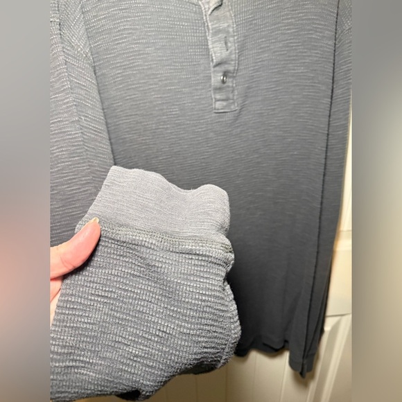 Sonoma Gray Men's Henley Shirt 100% cotton XL - Picture 2 of 4